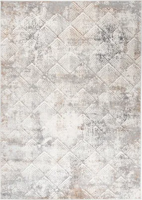 Produktbild von Tapiso Teppich VALLEY Modern Kurzflor Grau Beige Wohnzimmer 300 x 400 cm