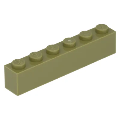 Produktbild von Lego® 10 Stück 3009 Stein Brick 1x6 Part Basic Steine 10 Olivgrün