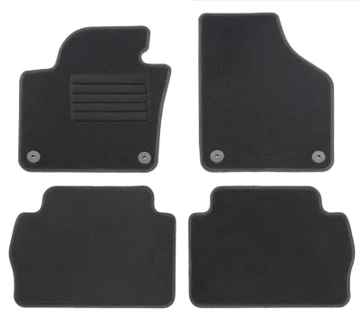 Fußmatten-Set für VW Sharan 2 7N, 09/2010-01/2022, 4-teilig, Schwarz