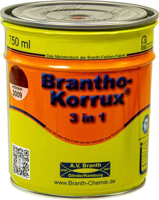 Produktbild von Brantho Korrux "3 in 1" 0,75 l, 3009 Rotbraun