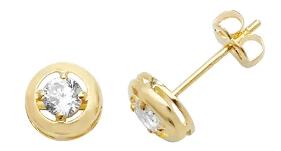Image de Boucles d'Oreilles Femme Or 375/1000 avec Oxyde de Zirconium; TRS270109KY