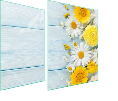 Produktbild von Glasschutzplatte Für Herd 70X52 Kamille