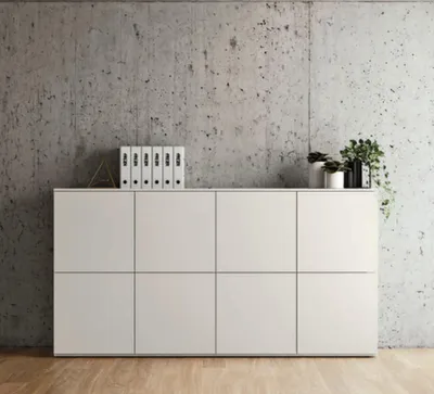 Image de Commode Sideboard Buffet Highboard Commode Blanc Armoire Salon Bois Nouveau
