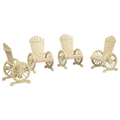 Productafbeelding van Tuinstoelen 4 st Adirondack massief vurenhout