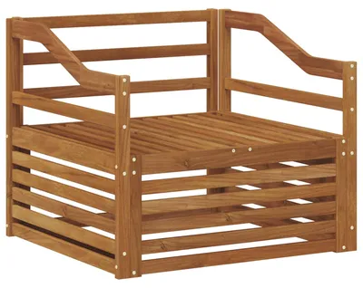 Produktbild von Modulares Outdoor-Sofa aus Akazienholz, Natur, wetterfest, 79x83x73 cm
