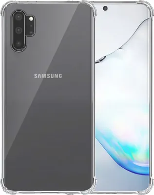 Immagine prodotto di Smartphonica Custodia per telefono adatta a Samsung Galaxy Note 10 Plus trasparente antiurto - Custodia Backcover antiurto in TPU SIlicone con paraurti trasparente