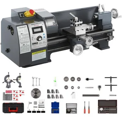Zdjęcie produktu dla mini tokarka do metalu o mocy 1100 W - 8x16 cali - precyzyjna tokarka równoległa do metalu - Mini tokarka o mocy 1100 W - 8x16 cali - precyzyjna tokarka równoległa - maszyna do obróbki metalu
