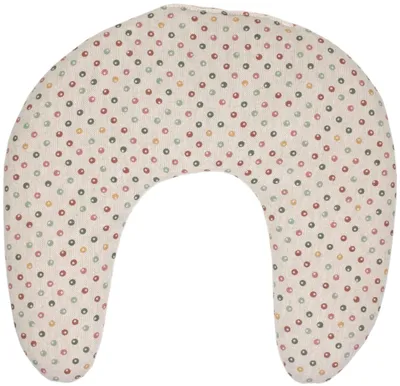 Produktbild von GIRAFFENLAND Kirschkern Nackenhörnchen Bio Stoff Punkte 30x33 - Kirschkernkissen - Nackenkissen - Wärmekissen für Nacken