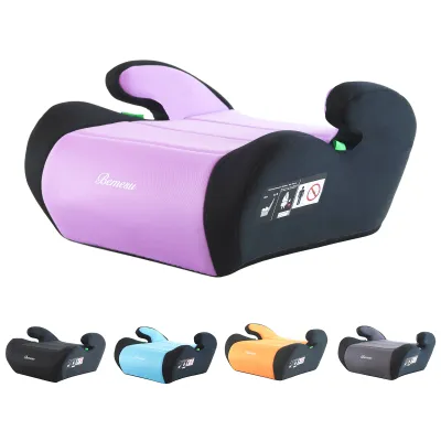 Produktbild von Bemesu Kinder-Autositzerhöhung,ECE R 129 Dreipunkt-Sicherheitsgurt,Booster-Pad,Leicht zu tragen，125–150 cm,6–10 Jahre，hellviolett