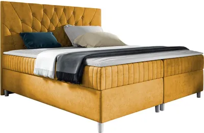 Produktbild von MIRJAN24 Boxspringbett Prowansja, Ehebett mit zwei Bettkästen, Doppelbett mit Topper, Schlafzimmer (Manila 32, Größe: 160x200 cm)