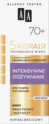 Zdjęcie produktu dla Oceanic AA Technologia Wieku 5Repair 70+ Intensywne Odżywianie krem pod oczy nawilżająco-odżywczy, 15 ml