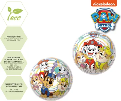 Produktbild von Happy People Paw Patrol Ball aus Kunststoff 13 cm