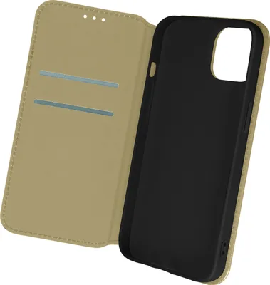 Produktbild von Avizar, Kunstleder Cover Classic Edition, Klappetui für Apple iPhone 13 Pro, Gold