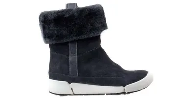 Zdjęcie produktu dla CLARKS Damskie skórzane ocieplane buty Tri Attract granatowy 37