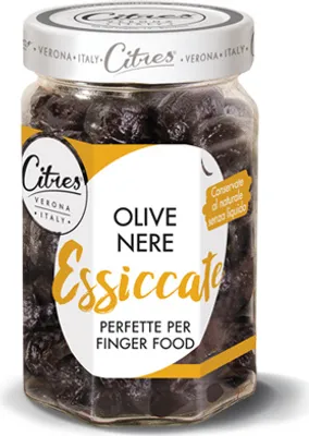 Zdjęcie produktu dla Czarne suszone oliwki Schwarze 190g - Citres