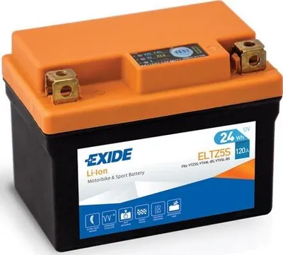 Image de Batterie lithium-ion Exide ELTZ5S pour moto 12 V 2 Ah 120 A