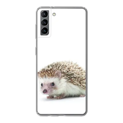 Produktbild von MuchoWow® Handyhülle Schutzhülle Hülle für Samsung Galaxy S21 Plus Igel - Tiere - Weiß Silikon Softcase Handy Hülle - Handy-Tasche