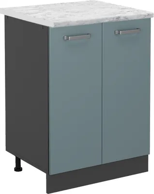 Immagine prodotto di Mobiletto base per cucina Vicco R-Line Grigio-blu 60 cm PL Marmo, Model 45622