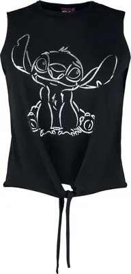 Produktbild von Lilo & Stitch Top Damen Stitch schwarz XXL