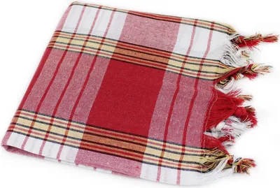 Produktbild von Hamamtuch kariert »Pestemal« Classic Style ca. 80x180 cm rot