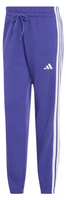 Produktbild von adidas Damen Essentials 3-Stripes French Terry Cuffed Pants, Pure Purple/White,