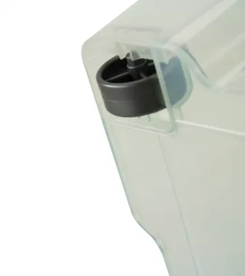 Produktbild von BigDean Unterbettbox mit Rollen 60x40x18 cm Box transparent, Deckel azurblau