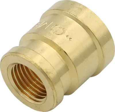 Produktbild von Messing Fitting Reduziermuffe 1/4" x 3/8" Zoll Reduzierung