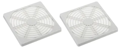 Lüfter-Fingerschutzgitter 120 mm, 2er-Pack, weiß