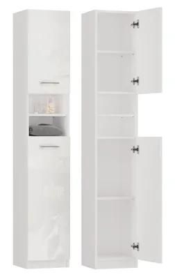 Immagine prodotto di Armadietto stretto da bagno JANNO - bianco lucido
