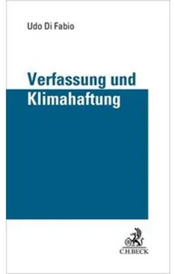 Produktbild von Verfassung und Klimahaftung