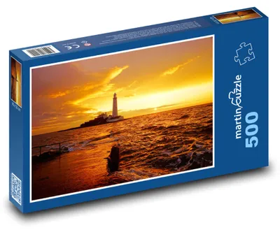 Produktbild von martinpuzzle - Puzzle 500 Teile - Marienleuchtturm