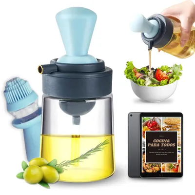 Immagine prodotto di Distributore di olio 3-in-1 con spazzola in silicone
