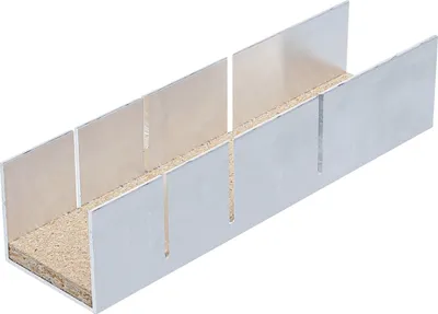 Image de BGS 50860 Tiroir à onglets en aluminium, 245x65x55 mm