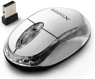 Obrázok produktu pre Extrémna bezdrôtová 2,4 GHz optická myš 3D USB Harrier biela