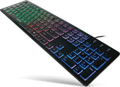 Produktbild von Logilink ID0138 Beleuchtete Tastatur LogiLink, USB 1.1,LED Regenbogenbeleuch
