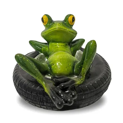Produktbild von Teichdekorationen, Miniteich Deko Set Schwimmfrosch für Miniteich Terrassenteich Zinkwannen Solarbrunnen Garten Balkon Teiche Deko