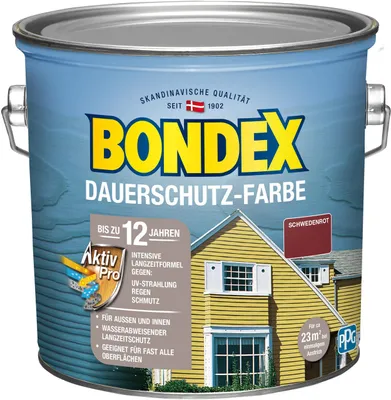 Produktbild von Bondex Dauerschutz-Holzfarbe 2,5 L schwedenrot