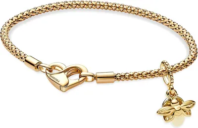 Pandora 68298 Damenarmband Goldfarben Leuchtendes Glühwürmchen Geschenkset 1