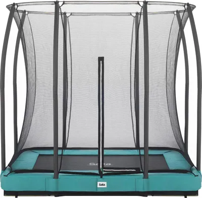Image de Salta Comfort Edition Ground Trampoline - 214x153cm - rectangulaire - vert