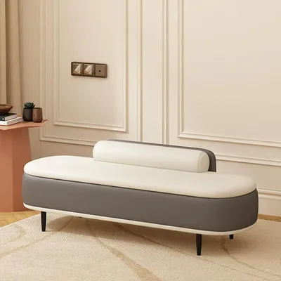 Immagine prodotto di Panca con spazio contenitore, 60 cm, grigio scuro e beige