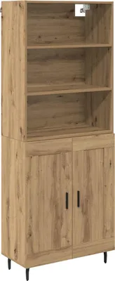 Obrázek produktu pro Vysoký bufet Artisanový dub 69,5 x 34 x 180 cm