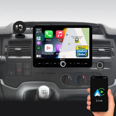 Produktbild von 10,1 Zoll Android Autoradio Navi für Ford Transit 2006-2013 Wireless Carplay Android Auto Head-up Display DAB+