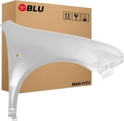 Zdjęcie produktu dla BLU Błotnik Premium pasujący do Skoda Fabia I (6Y) 9156 Prawy Srebrny ReflexSilber | 1999-2007 | Przedni Przód | Lakierowany | Gotowy do montażu | Ocynk