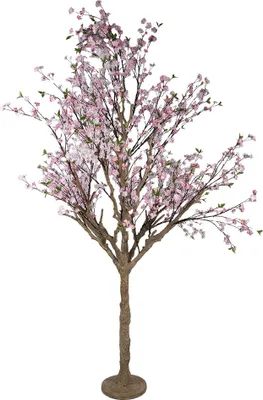 Zdjęcie produktu dla Clayre & Eef Sztuczny kwiat wiśni 190x190x300 cm różowy plastik