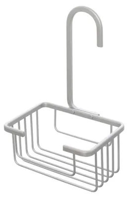 Immagine prodotto di Mensola con gancio doccia in alluminio silver Alu system