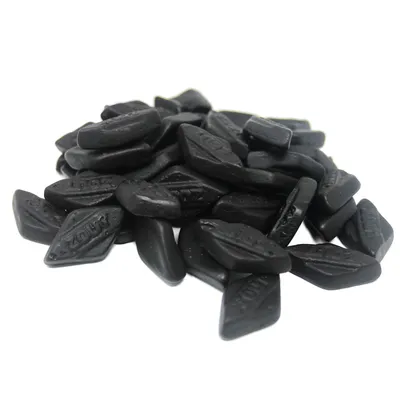 Produktbild von Lakritz Rauten ohne Gelatine aus extrastarkem Salzlakritz 1000g