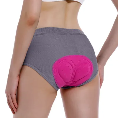 Produktbild von Damen Fahrradhose 4D Gel Radlerhose Fahrradhose Fahrrad Unterwäsche mit Gepolste Grau L