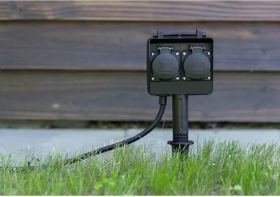 Image de Prise de jardin HEITRONIC 35466, double