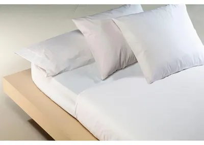 Imagen del producto de Sábana para camas de 120 cm, color blanco, suave, duradera y fácil de cuidar