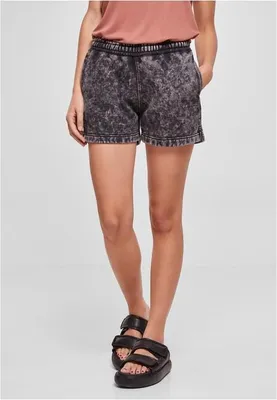 Productafbeelding van Dames sportshorts Urban Classics, model "Towel Washed", zwart - maat 3XL